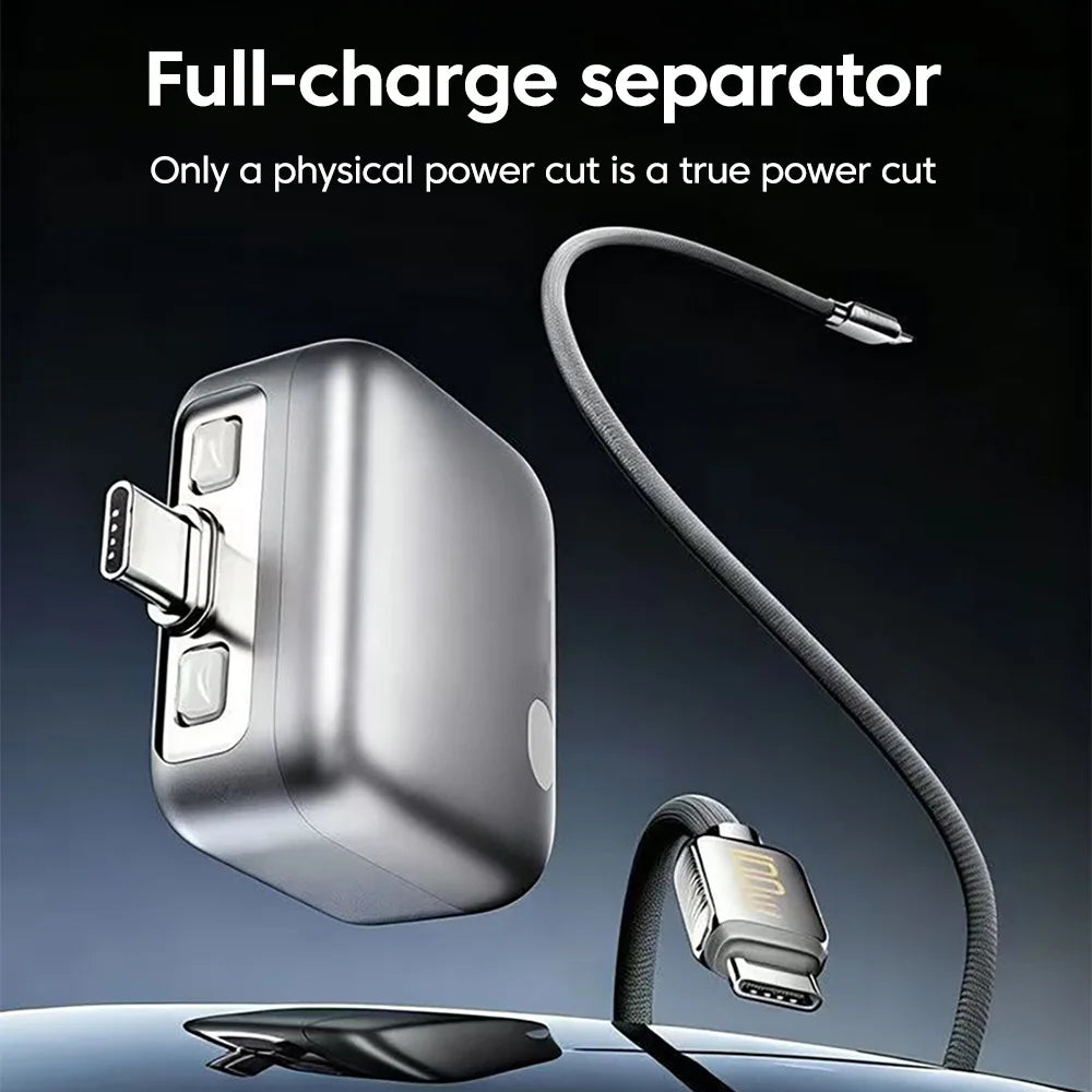 Adaptador de Carga Inteligente de 140W con Desconexión Automática, Carga Rápida y Separador de Seguridad Automático para Dispositivos Tipo-C