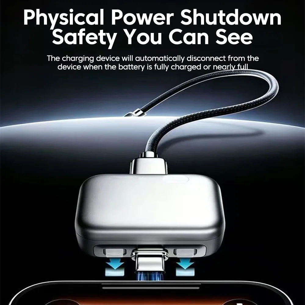 Adaptador de Carga Inteligente de 140W con Desconexión Automática, Carga Rápida y Separador de Seguridad Automático para Dispositivos Tipo-C